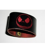 Nightmare Before Christmas Leather Bracelet Vintage Touchstone Jack Skel... - $48.19 CAD