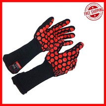 Double-Layered Silicone Oven Gloves - 932°F Heat Protection for Home Chefs - $40.73