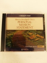 How to Develop &amp; Use A Personal Mission Statement Audio CD by Stephen R.... - $9.99