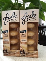 Glade FRENCH VANILLA Scented Oil Candle refills - 2 boxes of 4 - - £11.97 GBP