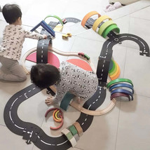 Kids DIY Traffic Roadway Track Puzzle Toys for Children Road Building Mo... - £27.59 GBP