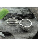Cute Real Sterling Silver Toe Rings Indian Handmade bichia Pair foot ring - £25.15 GBP