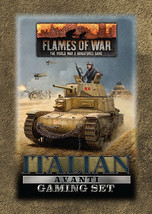 Italian Avanti Tin (x20 Tokens, x2 Objectives, x16 Dice) Flames of War - $41.25