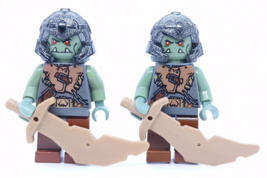 Lego Castle Fantasy Era Troll Warrior Minifigure  cas365 Set 7078 7038 Lot 2 - £18.51 GBP