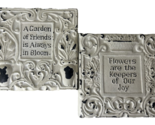 PAINTED TERRA COTTA GARDEN THEMED WALL PLAQUES: SET OF 2, Pre-Owned - £22.06 GBP