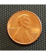 1978 Lincoln One Cent No Mint Mark Red Penny 
