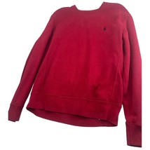Vintage Polo Ralph Lauren Men Sweatshirt Pullover Y2K Red Crewneck Medium M - $15.81