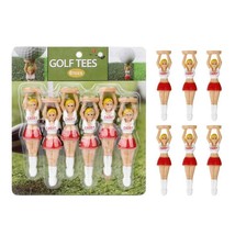 6/12/54pcs Plastic Golf Tees Size 75mm/ 2.95&quot; Girl Cheerleaders Design Golf Ball - £84.26 GBP