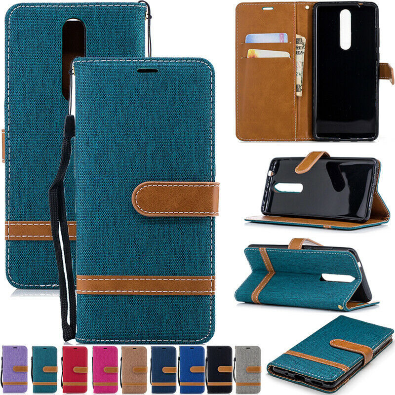 For Nokia 1.3 5.3 7.2 3.2 Canvas Wallet Magnetic Flip Leather Case  Cover - $49.78