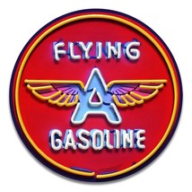 Flying A Gasoline 28&quot; Round Metal Sign - £100.32 GBP