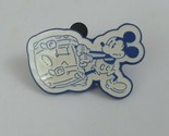 Disney Vacation Club Mickey Mouse Pulling Suitcase Blue &amp; White Trading Pin - $4.37