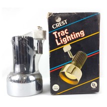 Vintage Crest Track Lighting Lamp Light, Sealed in Box UL Listed CHROME 18-028 - £19.26 GBP
