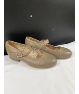 Capezio Girl&#39;s Brown Leather Tap Shoes/Mary Jane Size 4M SKU 5949 - $16.48