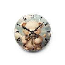 Cute Bear Stuffed Toy Animal Acrylic Wall Clock - £32.08 GBP+