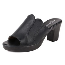 GKTINOO Fashion Women Sandals Comfortable Genuine Leather Thick Heels Women&#39;s Ca - £52.17 GBP