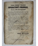 1961 Ford Truck Original Owners Operator&#39;s Manual Series 100 Thru 800 St... - $313.10 MXN