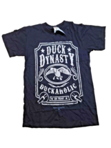 Duck Dynasty Duckaholic 100 Proof Men&#39;s Black T-Shirt Top MEDIUM NEW W TAGS - $14.25