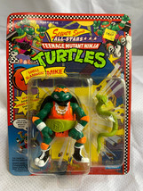 1991 Playmates Toys Tmnt &quot;Shell Slammin&#39; Mike&quot; Action Figure In Pack Unpunched - £39.52 GBP