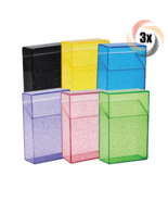3x Colorful Flip Open Cigarette Case | Holds 24 Cigarettes | Choose Your... - £9.86 GBP