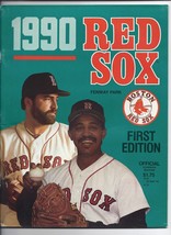 1990 Boston Red Sox Official Program Magazine - £15.14 GBP