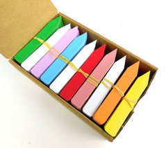 Plastic Plant Stakes Tags Labels Bright Rainbow Colors Made in USA  4" X 5/8" - £16.81 GBP+