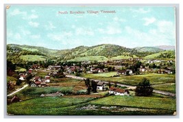 Uccelli Occhio Vista South Royalton Village Vermont VT Unp DB Cartolina V12 - £3.16 GBP