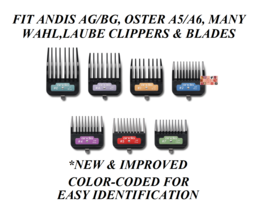 Andis Pro Metal Clip Guide Attachment Blade Comb*Fit Oster A5 A6,Wahl Km Clipper - £5.52 GBP+