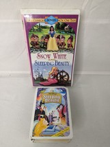 ANCHOR BAY ENTERTAINMENT VHS SNOW WHITE AND SLEEPING BEAUTY W/FIGURINE R... - $9.95