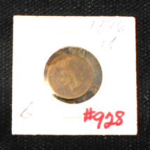 1876 Indian Head Penny #928, Rare Vintage Old Coin for Collection or Gift - £44.81 GBP