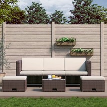  Garden Sofa Brown and Cream White - $14,832.63 MXN