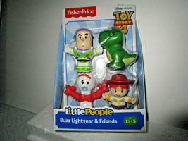 Fisher Price Little People Disney Toy Story 4 Buzz Lightyear Rex Forky Jessie - £8.18 GBP