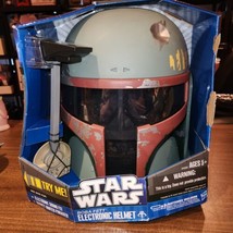 New In Box 2010 Star Wars Boba Fett Mandalorian Electronic Helmet - £54.45 GBP