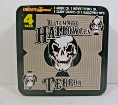 Drew’s Famous Ultimate Halloween Terror 4 Pack(3 cd&#39;s and 1 dvd) IN TIN BOX - £14.93 GBP