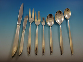 Silver Rhythm by International Sterling Silver Flatware Set 12 Service 110 Pcs - £4,656.41 GBP