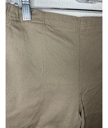 Croft &amp; Barrow New Taupe Brown Mid Rise Capri Pants Size 14 Petite - €23,51 EUR
