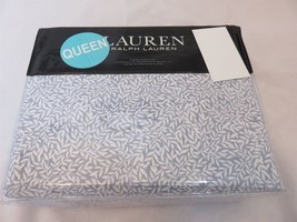 Ralph Lauren Willa Leaf 4P Queen Sheet Set Chambray - $110.35