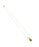 YSL YVES SAINT LAURENT Vintage Necklace Gold Plated Logo Women Authentic - $172.01 CAD