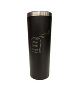 Steep Drink Repeat on Teabag Tea Bag Black 20oz Skinny Tumbler LA5018 - $373.45 MXN
