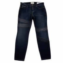 Current/Elliott Denim Jeans Womens 30 The Stiletto Washed Black w/ Lace Detail - £30.07 GBP