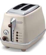 DeLonghi Pop-up toaster ICONA Vintage Collection CTOV2003J-BG Dolce Beig... - $88.46 CAD