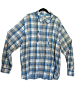 Magellan Outdoors Fish Gear Mag Wick Men's 2XL Long Sleeve Blue Gray Plaid Shirt - $452.39 MXN
