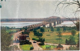 Chain of Rock Bridge, Mississippi River, built 1929, vintage post card - £9.41 GBP