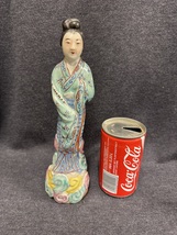 Antique Chinese porcelain 10” female geisha mudman figure marked excellent  - £74.70 GBP