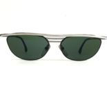 Vintage Alain Mikli Sunglasses 2668 0788 Black Silver Geometric Green Le... - $93.28