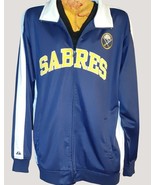 Majestic NHL Buffalo Sabres Hockey Zipper Spring Warm Up XLT Jacket 2 Po... - $42.08