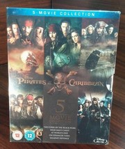 Pirates of the Caribbean 1-5 Movie Collection (Blu-ray Boxset) NEW-Free Shipping - £31.37 GBP