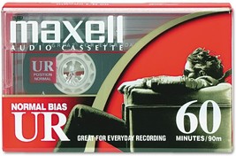 Maxell UR60 Audio Cassette Tapes - 60 Minute, Normal Bias - £6.67 GBP