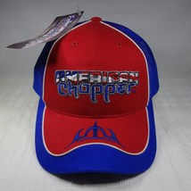 American Chopper Red White &amp; Blue Snapback Mesh Trucker Hat Cap 2003 - £23.59 GBP