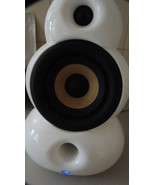 A Matched Pair Of Scandyna SmallPod Air Hi-Fi Stereo Speakers In White - £283.63 GBP