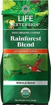 Life Extension Rainforest Blend (Whole Bean) Coffee, Natural, 12 Ounce - £14.25 GBP